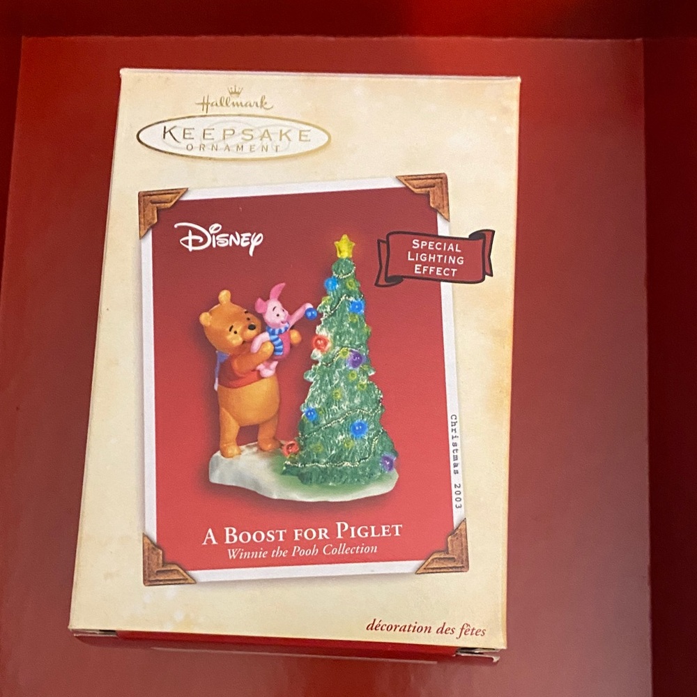 Hallmark Disney Ornament with Red and Green